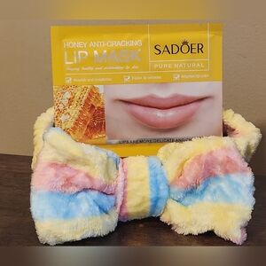 SPA HEADBAND/LIP MASK SET